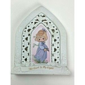 Precious Moments #357189 The Lord is My Light Scripture Plaque Vintage 90's
